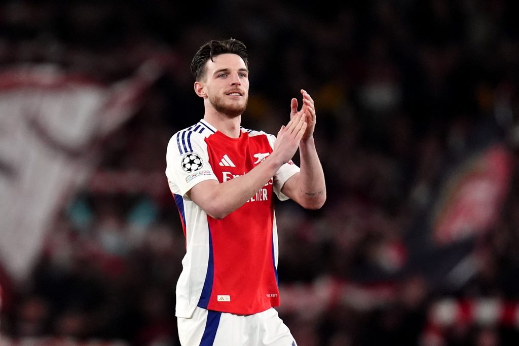 Declan Rices free kick double helps Arsenal to stunning win against Real Madrid
