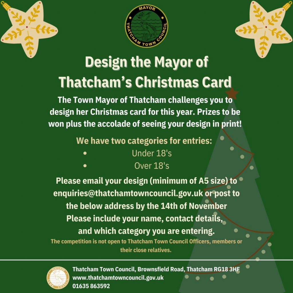 The Mayor of Thatcham’s Christmas Card Competition – Now Open!